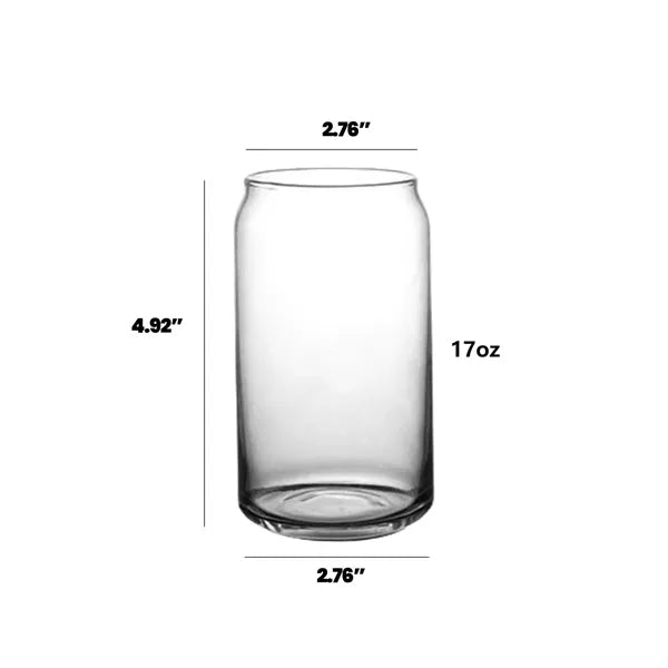 17oz Clear Glass Drinking Cup