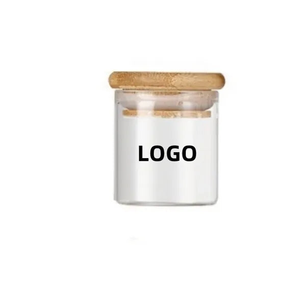 Glass Jar with Bamboo Lid