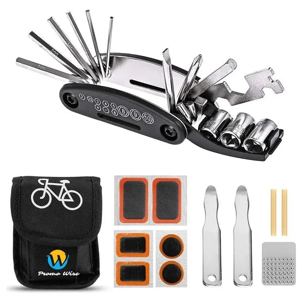 Portable Mountain Bike Repair Kit with Tire Patch Tools