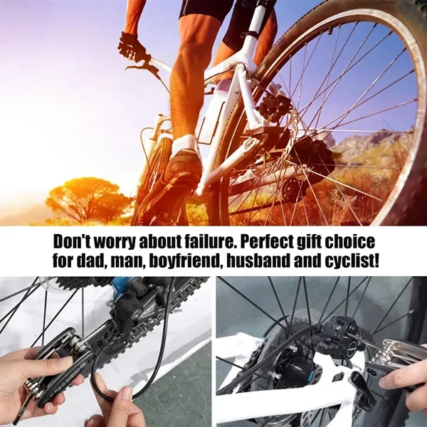 Portable Mountain Bike Repair Kit with Tire Patch Tools