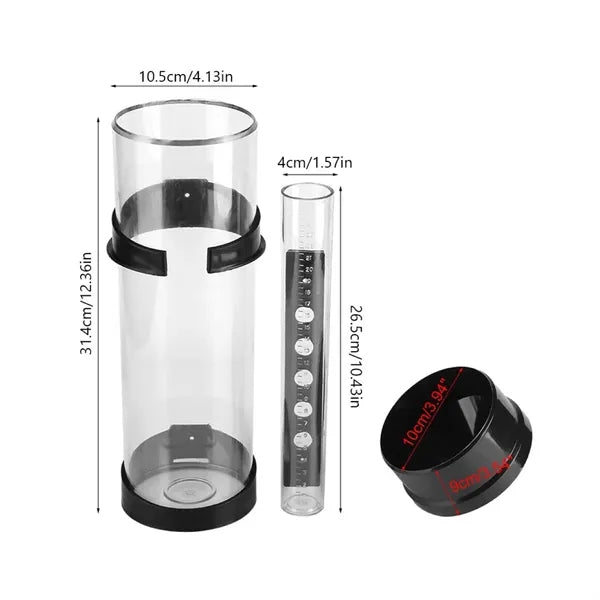 Outdoor Rain Gauge Glass Tube