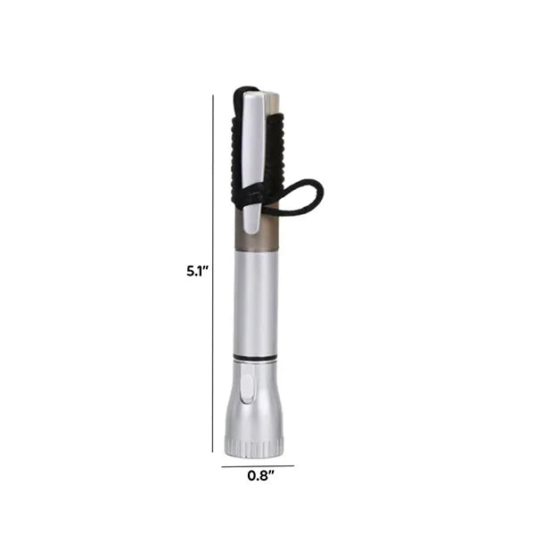 Lanyard Ballpoint Pen with LED Flashlight