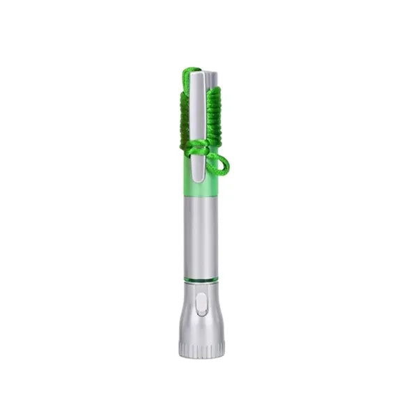 Lanyard Ballpoint Pen with LED Flashlight