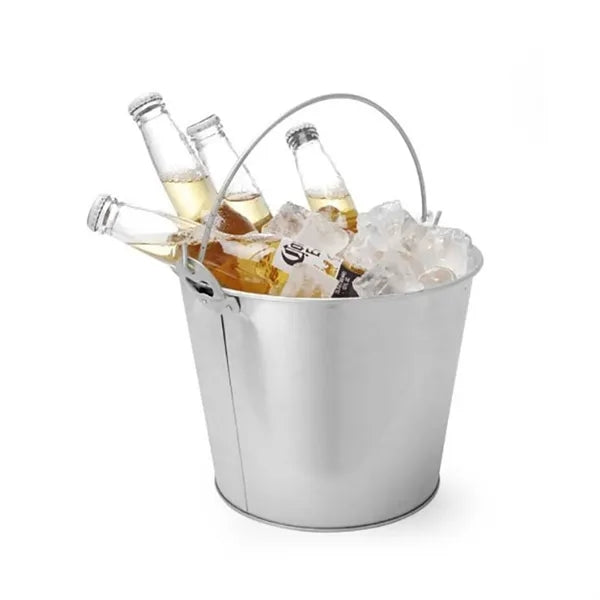 169oz Galvanized Metal Ice Beer Bucket
