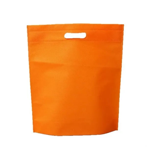 Flat Non-Woven Economy Die Cut Tote Shopping D-Cut Bag