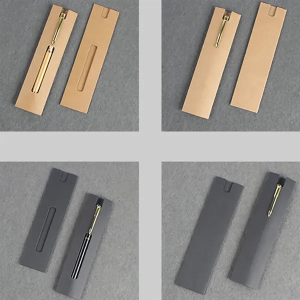 Eco Kraft Paper Pen Sleeve Pouch