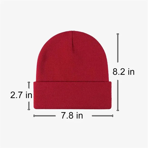 Acrylic Knit Hat Warm Stretchy Cooler Seasons