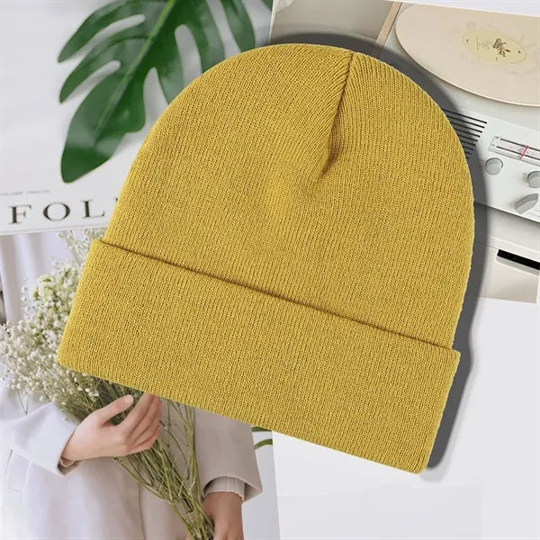Acrylic Knit Hat Warm Stretchy Cooler Seasons