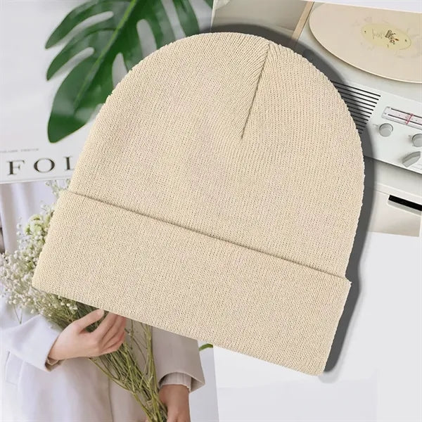 Acrylic Knit Hat Warm Stretchy Cooler Seasons