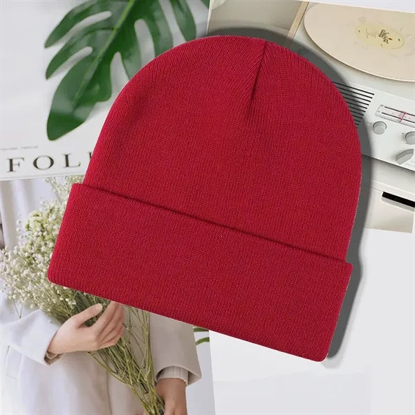 Acrylic Knit Hat Warm Stretchy Cooler Seasons