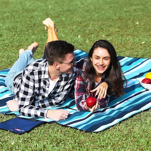 Foldable Waterproof Fleece Picnic Large Blanket