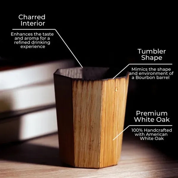 Handmade Charred Wooden Whiskey Cup