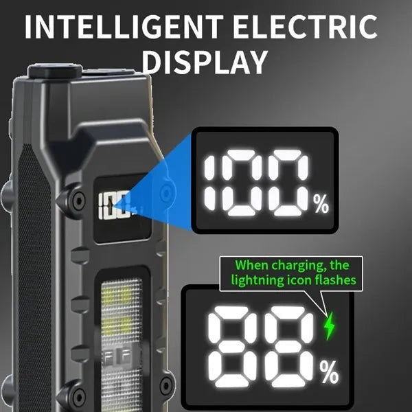 Adjustable LED Rechargeable Flashlight