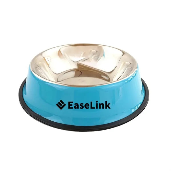 Anti-Skid Pet Food & Water Bowls - Stainless Steel