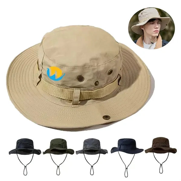 Adjustable Wide Brim Foldable Outdoor Bucket Sun Hats