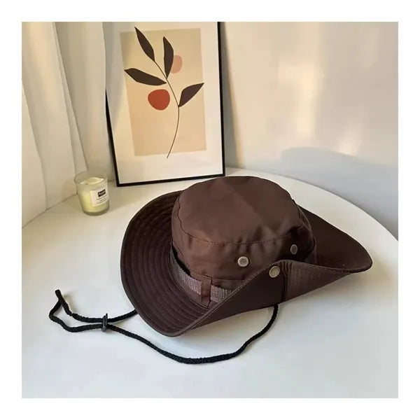 Adjustable Wide Brim Foldable Outdoor Bucket Sun Hats