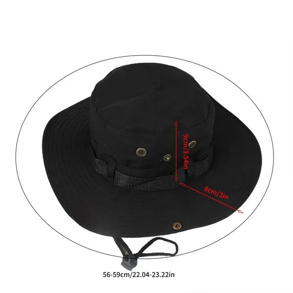 Adjustable Wide Brim Foldable Outdoor Bucket Sun Hats