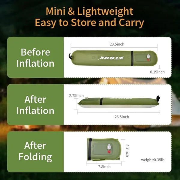 LED Tube Handheld Portable Foldable-Inflatable Camping Light
