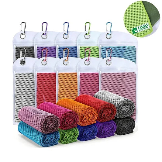 Microfiber Gym Cooling Towels with Carabiner