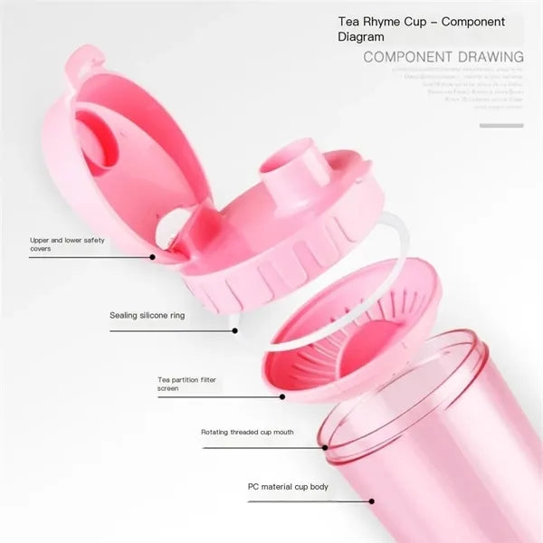 Clear Leak Proof High Temperature Resistant Cup with Filter