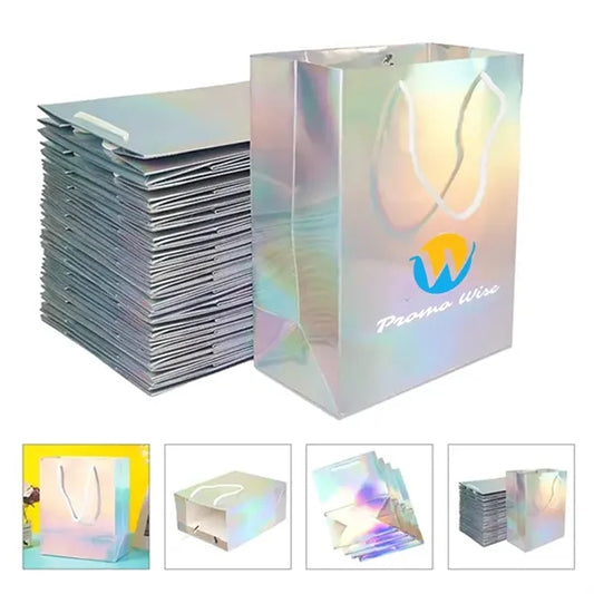 Rainbow Laser Holographic Versatile Paper Gift Bag
