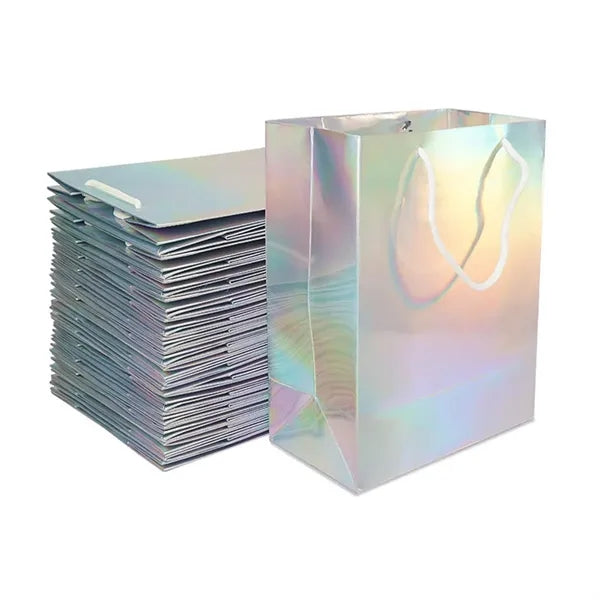 Rainbow Laser Holographic Versatile Paper Gift Bag