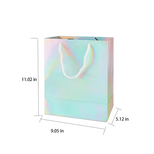 Rainbow Laser Holographic Versatile Paper Gift Bag