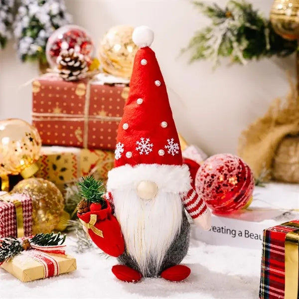 Plush Mini Gnome Christmas Ornaments Decorations