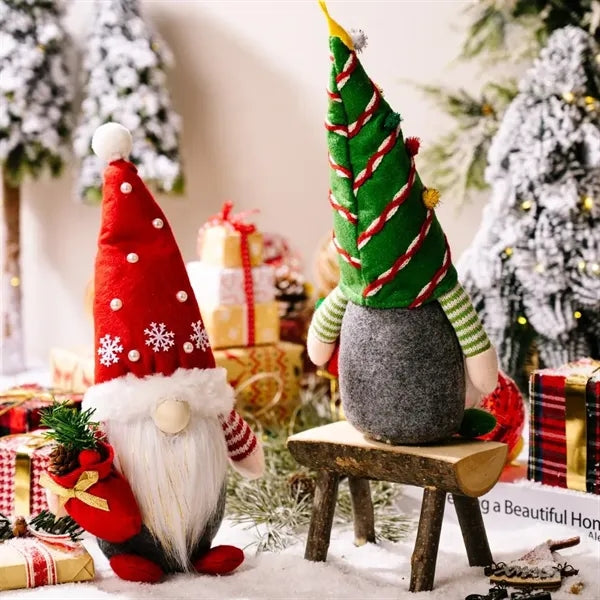 Plush Mini Gnome Christmas Ornaments Decorations