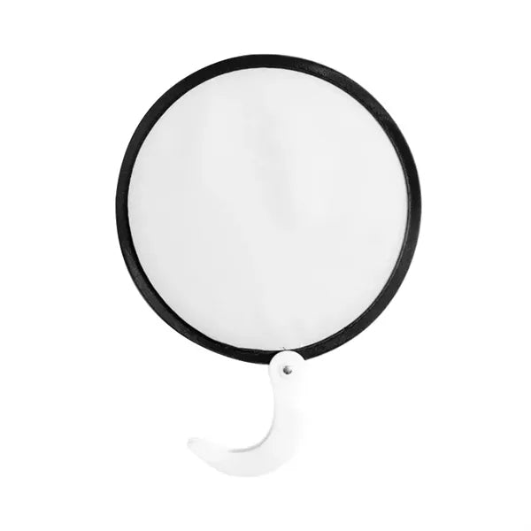 Round Folding Fan With Handle