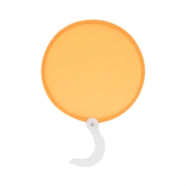 Round Folding Fan With Handle