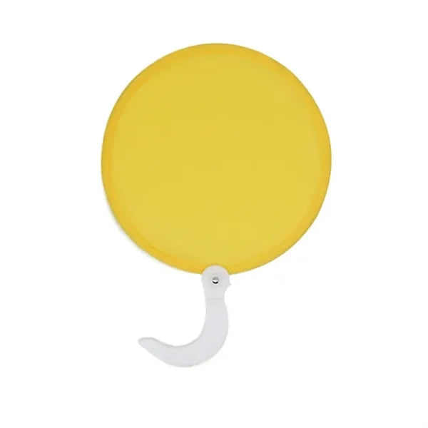 Round Folding Fan With Handle