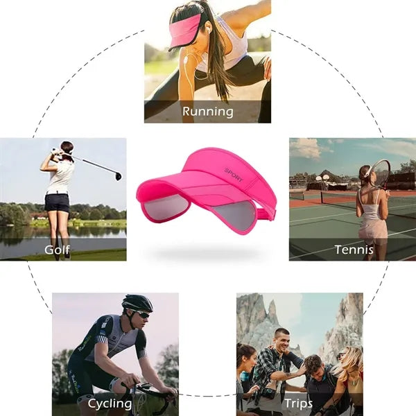 UV Protection Adjustable Beach Sun Cap with Retractable Brim