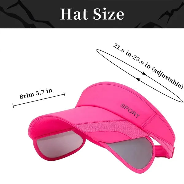 UV Protection Adjustable Beach Sun Cap with Retractable Brim