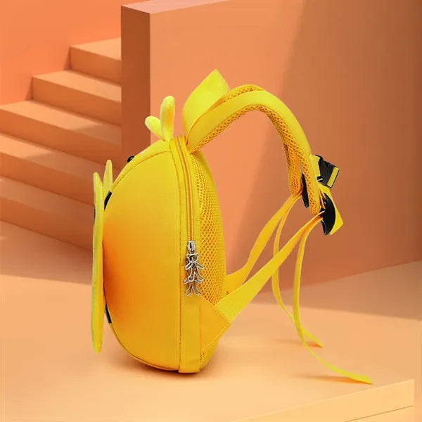 Funny Cute Bee Shape Pattern Student Cartoon Bag with Zipper