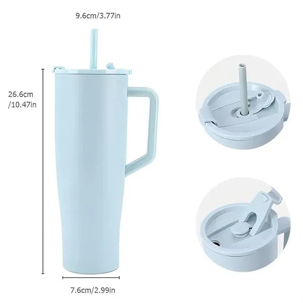 40oz Stainless Steel Vacuum Insulated Tumbler with Handle