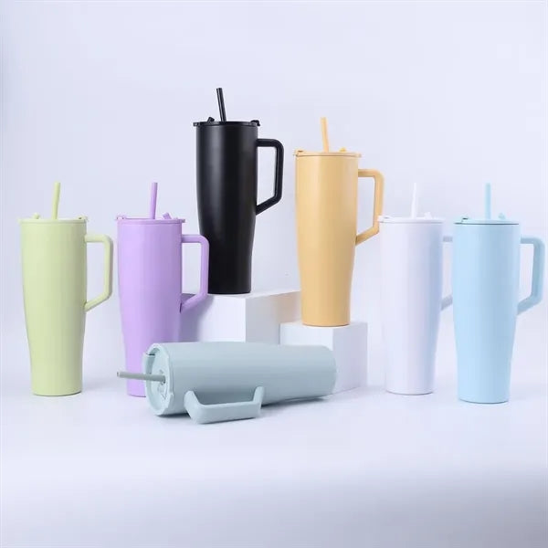40oz Stainless Steel Vacuum Insulated Tumbler with Handle