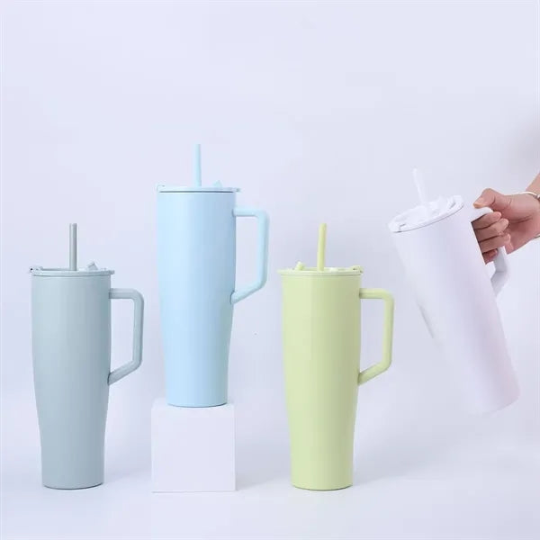 40oz Stainless Steel Vacuum Insulated Tumbler with Handle