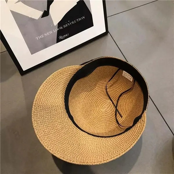 Outdoor Sun Visor Equestrian Straw Beach Cap Hat