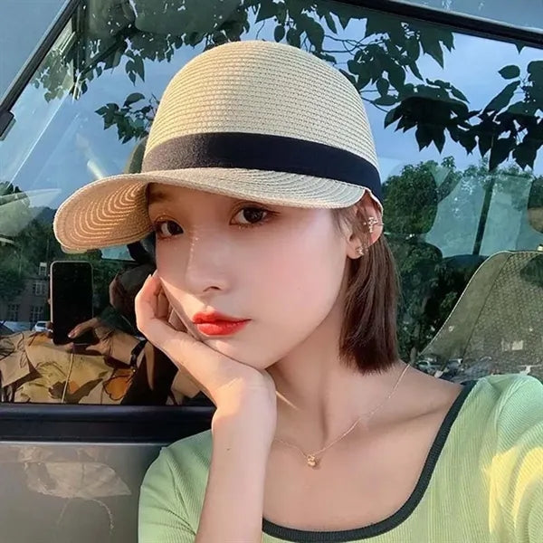 Outdoor Sun Visor Equestrian Straw Beach Cap Hat