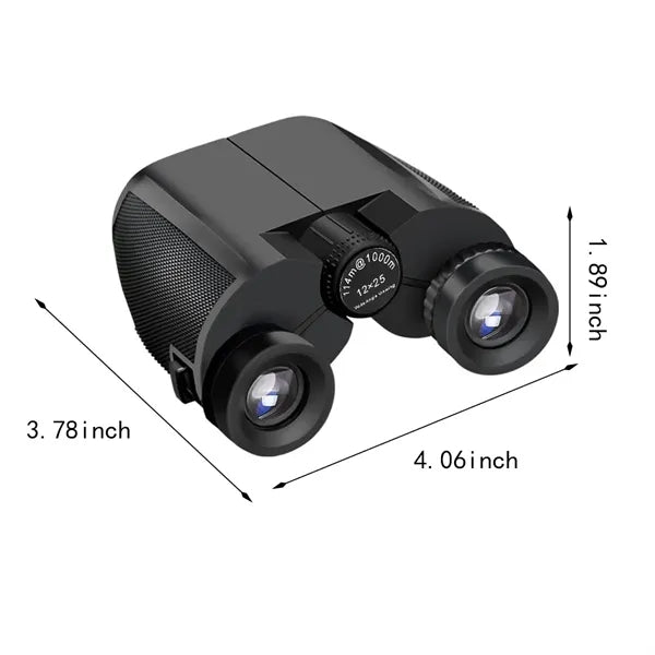 12x25 sightseeing high power lightweight compact binoculars