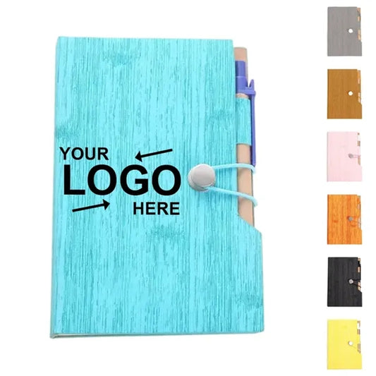Notebook With Sticky Notes And Flags