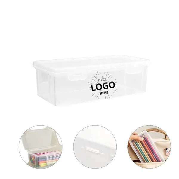 Large Capacity Clear Pencil Box Case