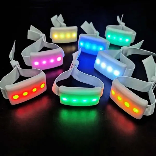 Rave concert party favors adjustable light up bracelet