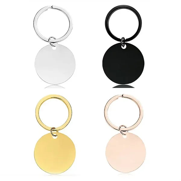 Anniversary mom dad gifts dog tag custom text logo keychain