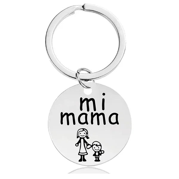 Anniversary mom dad gifts dog tag custom text logo keychain