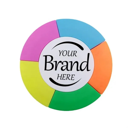 Circular Fluorescent Highlighter Pens