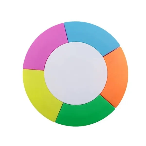 Circular Fluorescent Highlighter Pens