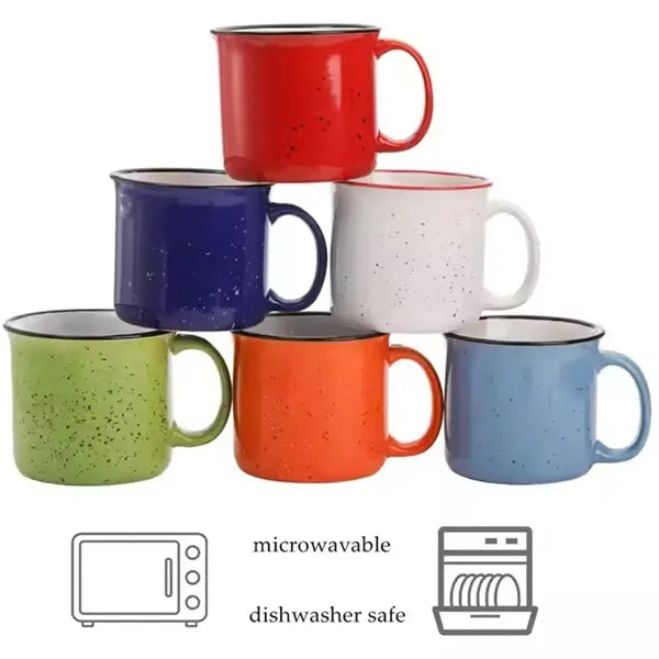 10OZ Enamel Campfire Coffee Mugs