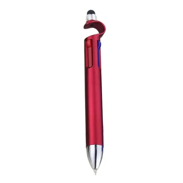 Retractable Stylus Ballpoint Pen With Multi Color